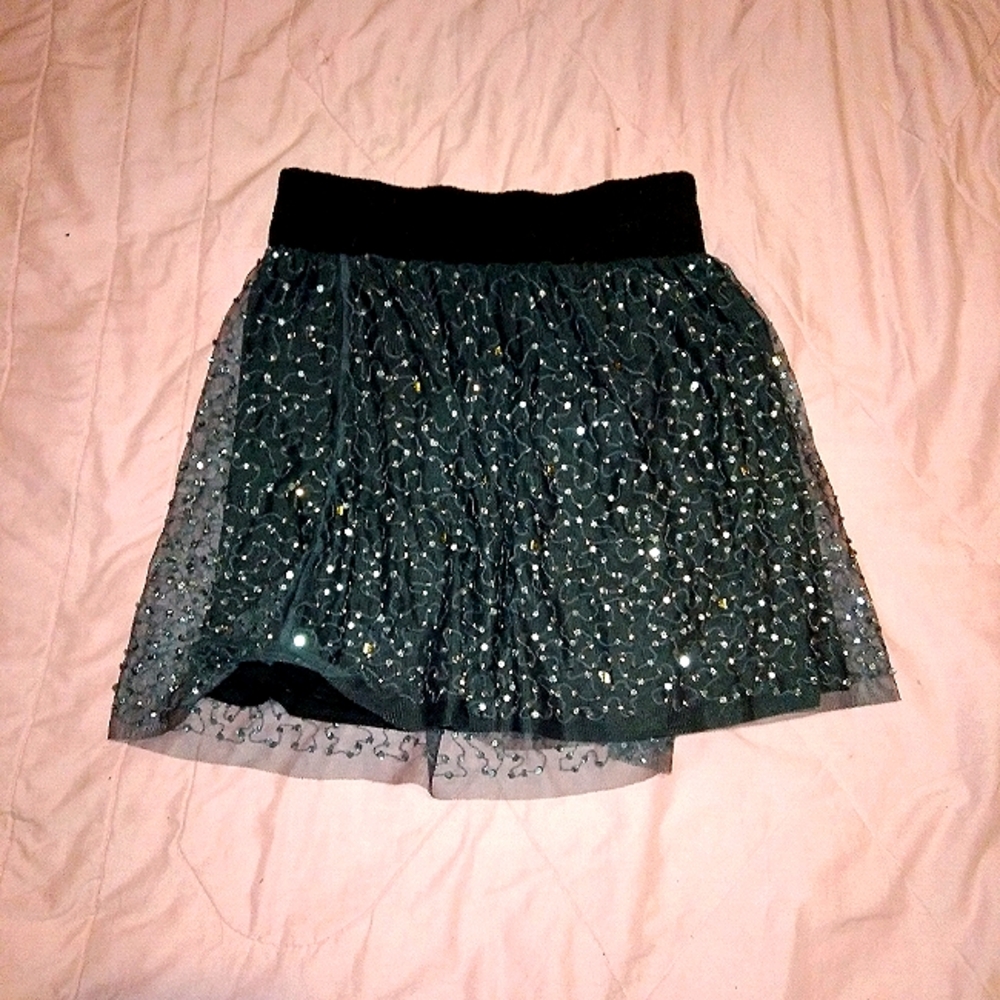 Sequin Black Skirt